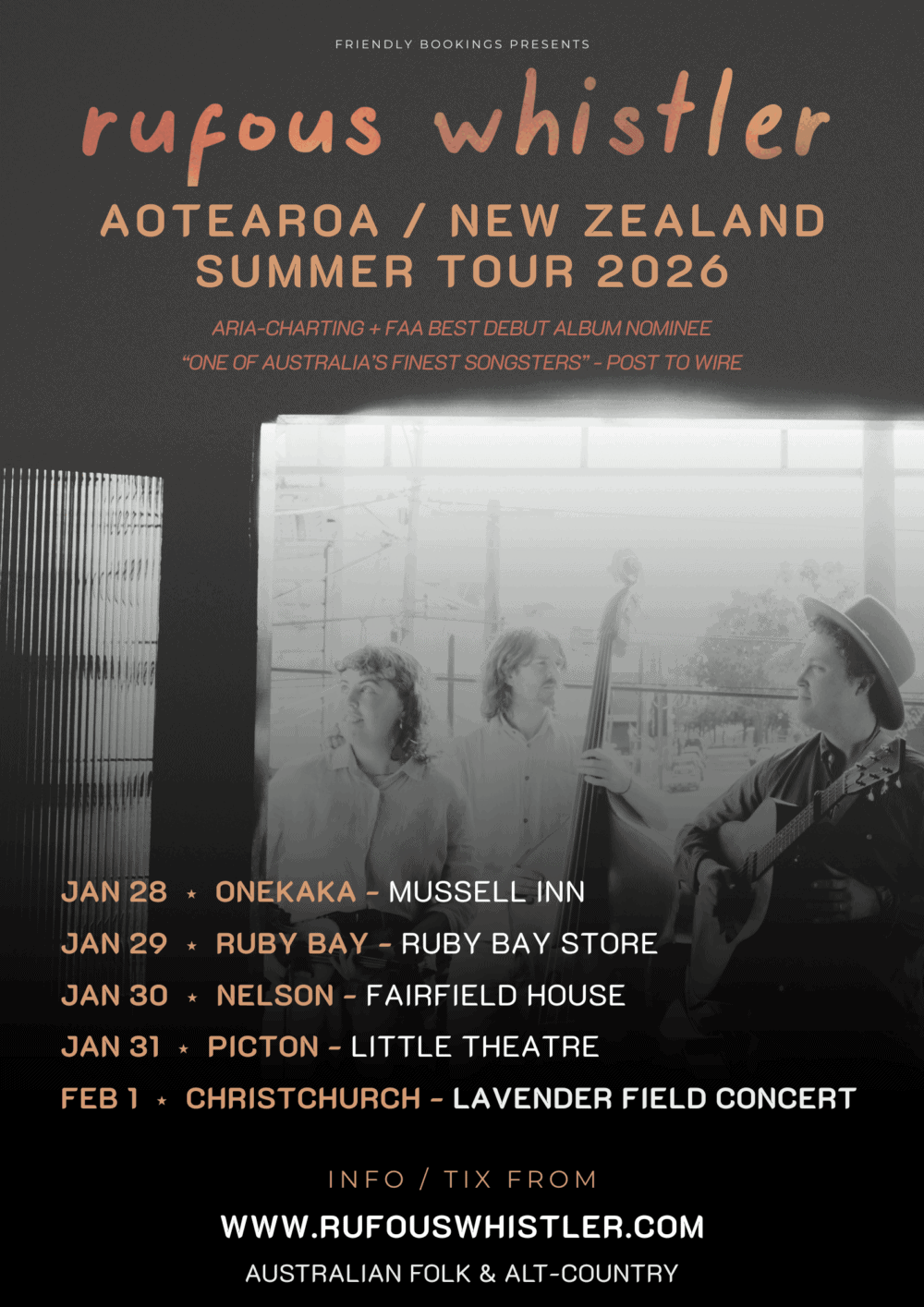 Rufous Whistler NZ Summer 2026 Poster