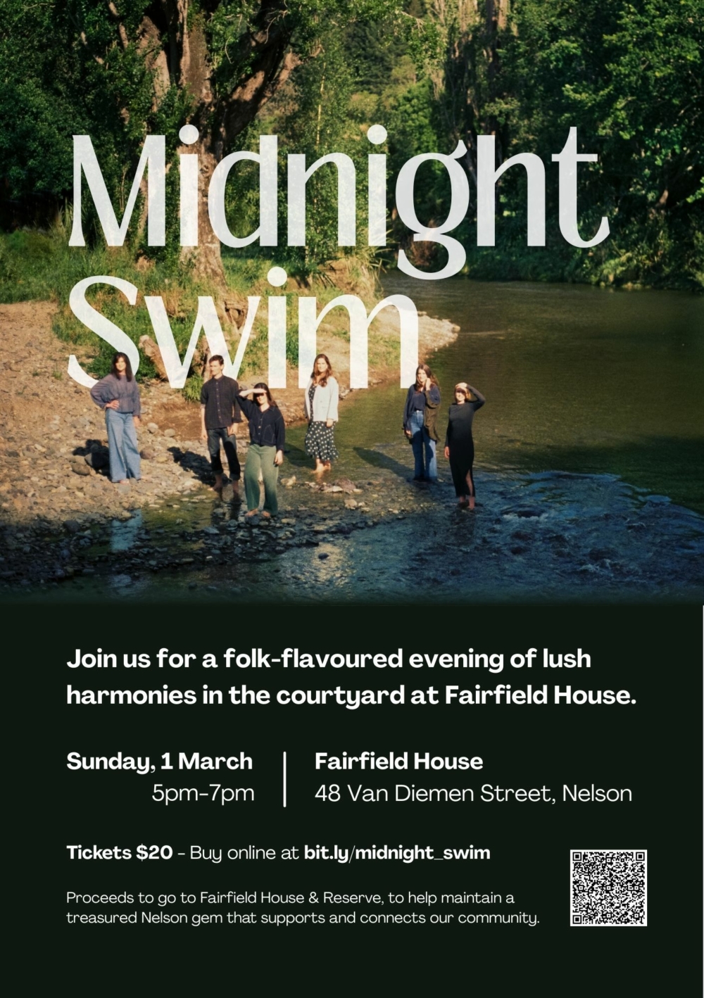 Midnight Swim - Fairfield Poster