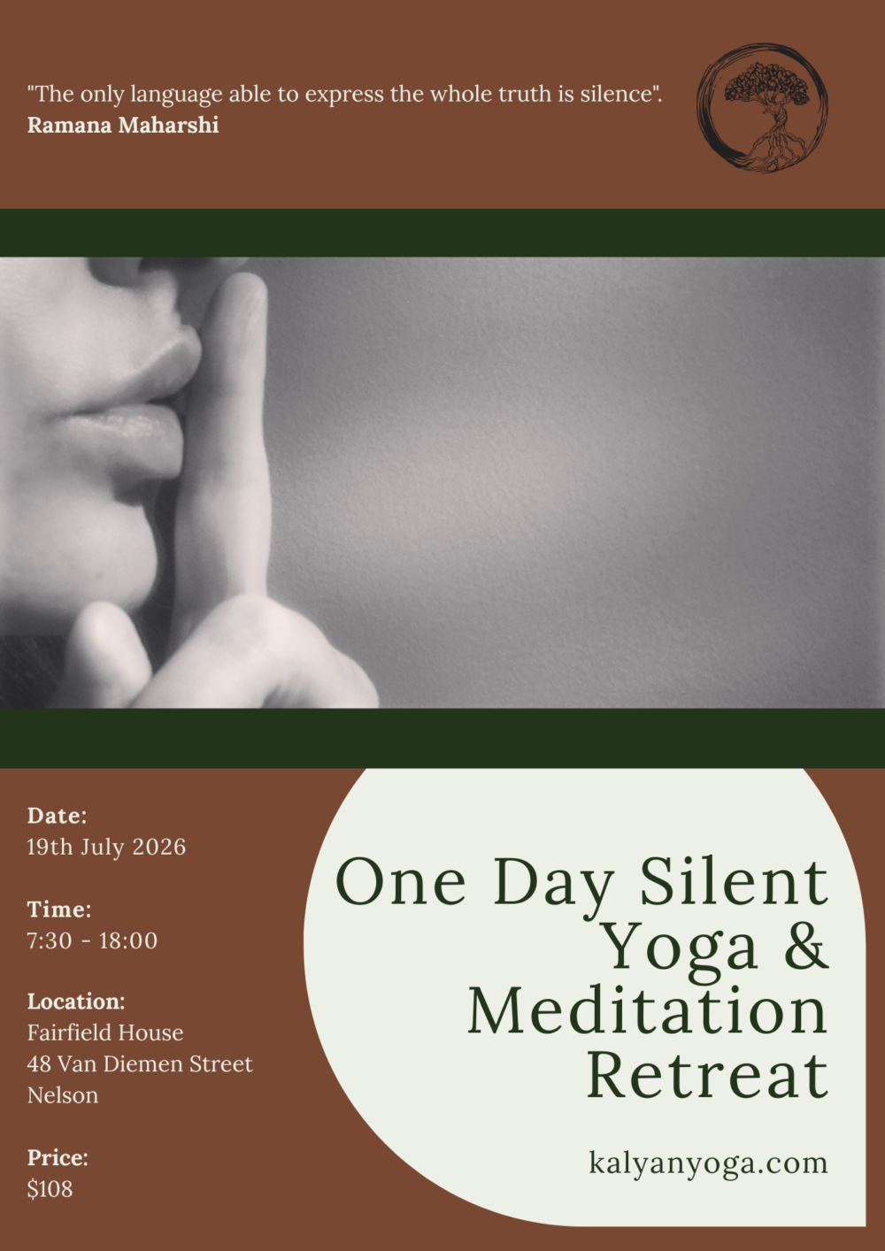 19 July One Day Silent Retreat